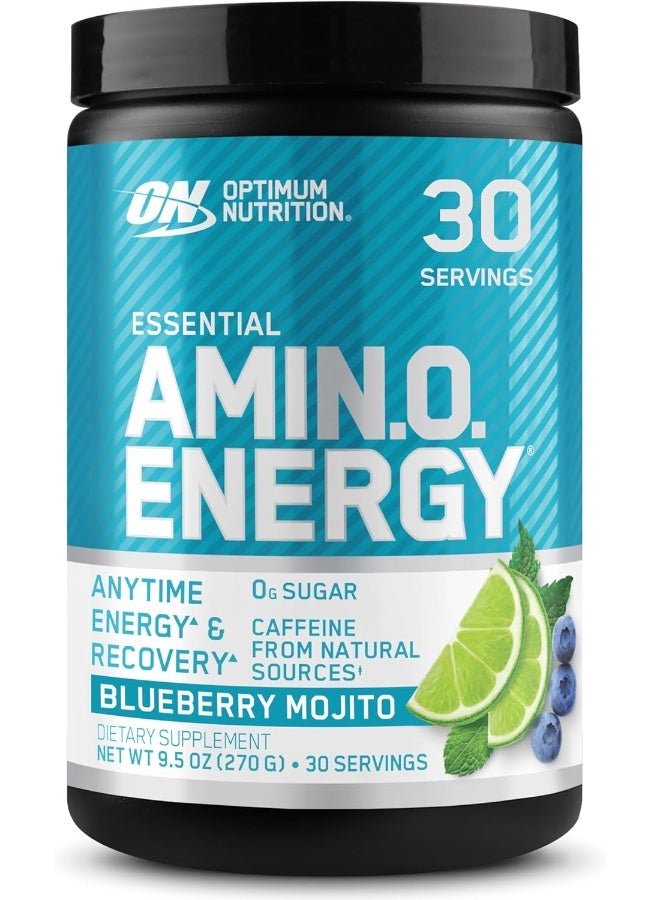 Optimum Nutrition (ON) Amino Energy Drink - 30 Servings (Blueberry Mojito) - Image 1